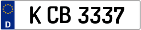Trailer License Plate
